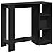 Tavolo Bar con Ripiano Nero 124x46x103,5 cm Legno Multistrato - Foto miniatura 6