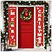 Banner Festivo Rosso ""buon Natale"" - Decorazione Ideale Per Le Feste 35x188cm - Foto miniatura 1