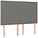 Giroletto a Molle con Materasso Grigio Scuro 140x190 cm Tessuto - Foto miniatura 6