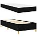 Letto a molle Nero e Bianco e Nero 100 x 200 cm Tessuto - Foto miniatura 6