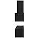 Mobile TV da Parete 4 pcs Rovere nero 200 x 30 x 30 cm - Foto miniatura 9