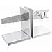 Fermalibri 2 pcs Argento 11 x 14 x 17.5 cm Alluminio - Foto miniatura 3