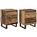 Armadio da Notte 2 pcs Legno vecchio 40 x 35 x 50 cm - Foto miniatura 1