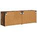 Mobile TV da parete 2 pcs Rovere fumé 59,5 x 31 x 40 cm - Foto miniatura 8