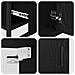 Set di mobili per il bagno 3 pcs Rovere Nero Legno multistrato - Foto miniatura 5