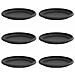 Vassoio Rotondo per Fiori 6 pcs Nero Ø 17,5 x 2 cm Plastica - Foto miniatura 1