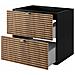 | Mobili da bagno | Marrone opaco, nero | L /A /D circa 60/57/46 cm | Mobiletto, mobile da bagno, mobile da bagno, LOFT - Foto miniatura 10