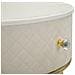 Comodino Toletta Vellit Crema Con Pouf Abbinato Ø52x70 Cm E Ø36x39 Cm - Foto miniatura 6