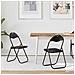 Sedia pieghevole 2 pcs Nero 48 x 43,5 x 81 cm Pelle Sintetica - Foto miniatura 2