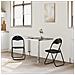 Sedia pieghevole 2 pcs Nero 48 x 43,5 x 81 cm Pelle Sintetica - Foto miniatura 3