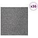 Piastrella per Tappeto Marrone 50 x 50 cm 36 pcs PP e Bitume - Foto miniatura 3