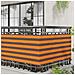 Schermo da balcone Arancione e Marrone 75 x 200 cm - Foto miniatura 3