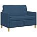 Divano con Storage Blu 122 x 78 x 87 cm Poliestere - Foto miniatura 1