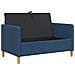 Divano con Storage Blu 122 x 78 x 87 cm Poliestere - Foto miniatura 4