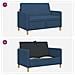 Divano con Storage Blu 122 x 78 x 87 cm Poliestere - Foto miniatura 6