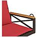 Panchina Dondolo con Cuscini Marrone 63x62x40 cm in Polyrattan - Foto miniatura 7