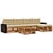 Set di divani da esterno 6 pcs Naturale e Beige 79 x 79 x 37 cm - Foto miniatura 1