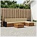 Set di divani da esterno 6 pcs Naturale e Beige 79 x 79 x 37 cm - Foto miniatura 2