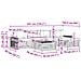 Set di divani da esterno 6 pcs Naturale e Beige 79 x 79 x 37 cm - Foto miniatura 7