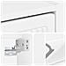 Mobiletto per Scarpe da Muro EDE 71 x 17 x 43 cm Bianco - Foto miniatura 7
