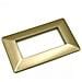10 Placche Muro 4 Posti Moduli Oro Opaco Compatibile Tipo Bticino Matix - Foto miniatura 1