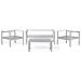 Set Divani Da Giardino Con Tavolino In Alluminio Grigio Scuro Salerno - Foto miniatura 4