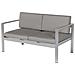 Set Divani Da Giardino Con Tavolino In Alluminio Grigio Scuro Salerno - Foto miniatura 5