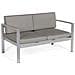 Set Divani Da Giardino Con Tavolino In Alluminio Grigio Scuro Salerno - Foto miniatura 23