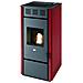 Stufe Punto Fuoco Pellet Martina-14 12kw (br) Rosso - Foto miniatura 1