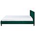 Letto Sfoderabile In Velluto Verde Scuro 160 X 200 Cm Fitou - Foto miniatura 10