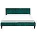 Letto Sfoderabile In Velluto Verde Scuro 160 X 200 Cm Fitou - Foto miniatura 14