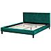 Letto Sfoderabile In Velluto Verde Scuro 160 X 200 Cm Fitou - Foto miniatura 17