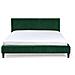 Letto Sfoderabile In Velluto Verde Scuro 160 X 200 Cm Fitou - Foto miniatura 8