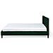 Letto Sfoderabile In Velluto Verde Scuro 160 X 200 Cm Fitou - Foto miniatura 9