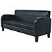 Set Divani 2 Pz In Pelle Artificiale Nera - Foto miniatura 4
