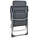 Sedie Da Campeggio 2 Pz In Alluminio Grigio 58x69x111 Cm - Foto miniatura 4