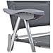 Sedie Da Campeggio 2 Pz In Alluminio Grigio 58x69x111 Cm - Foto miniatura 7