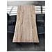 Gregory - Tavolo Da Pranzo Moderno In Acciaio E Legno Spessore 4 Cm - Foto miniatura 2
