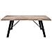 Gregory - Tavolo Da Pranzo Moderno In Acciaio E Legno Spessore 4 Cm - Foto miniatura 1