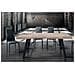 Gregory - Tavolo Da Pranzo Moderno In Acciaio E Legno Spessore 4 Cm - Foto miniatura 3