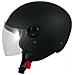 Casco Jet Scooter Moto Quad Omologato Ece 22 05 Visiera Nero Opaco L - Foto miniatura 5