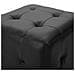 Pouf 2 Pz Nero 30x30x30 Cm In Similpelle - Foto miniatura 2
