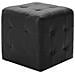 Pouf 2 Pz Nero 30x30x30 Cm In Similpelle - Foto miniatura 4