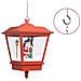 Lampada Natalizia Sospesa Led E Babbo Natale Rossa 27x27x45 Cm - Foto miniatura 2