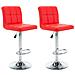 Sgabelli Da Bar 2 Pz Rossi In Similpelle - Foto miniatura 2