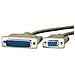 Serial Printer Cable, DB9 F - DB25 M 3 m - Foto miniatura 1