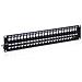Cat. 6 Keystone Patchpanel shielded 48-port 2U, Nero - Foto miniatura 1