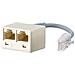 130610480101-E RJ-45 2 x RJ-45 Bianco, Grigio cavo di interfaccia e adattatore - Foto miniatura 1