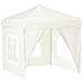 Tenda Per Feste Pieghevole Con Pareti Laterali Crema 2x2 M - Foto miniatura 2
