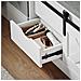 Panca Per Scarpe Con Sedile Scarpiera Da Ingresso Con Ante Scorrevoli 80x30x49cm Fsr153-w - Foto miniatura 3